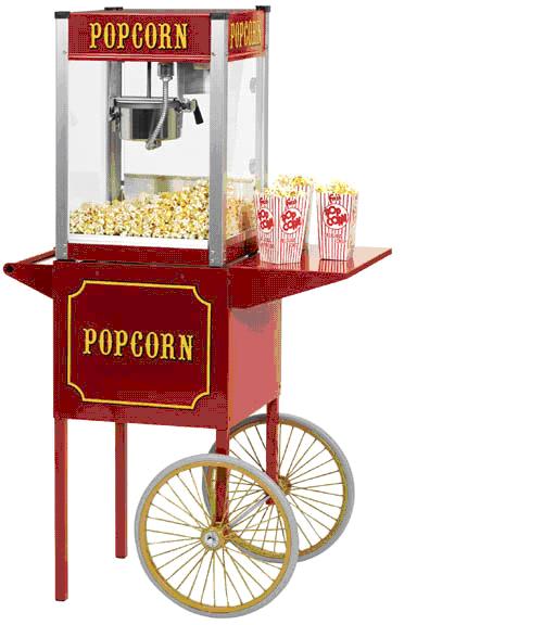 Popcorn Machine with Cart - $90